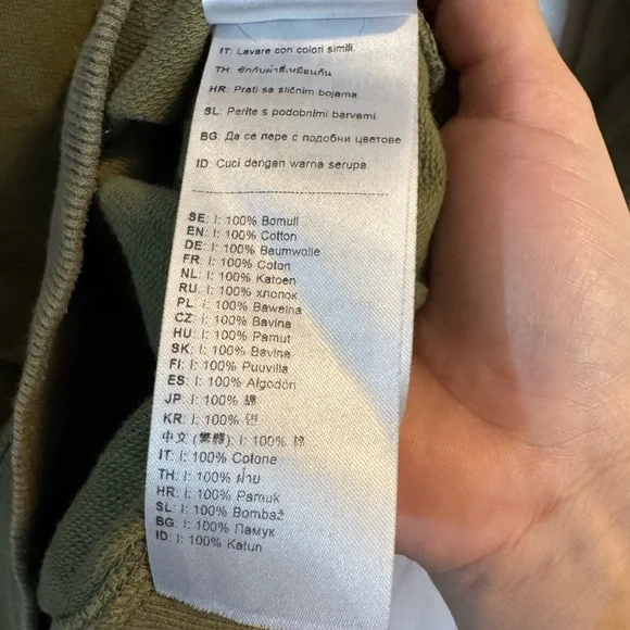 Fjallraven Olive Green Crew Neck Sweater Size XS - Picture 3 of 7